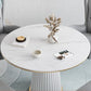 Traditional Luxury Dining Table White Sintered Stone Table for Home