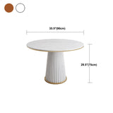 Traditional Luxury Dining Table White Sintered Stone Table for Home