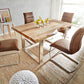 Pine Wood Home Dining Table Industrial Rectangle Kitchen Table