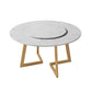 Traditional Luxury Dining Table White Marble Round Dining Table for Home