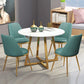 Traditional Luxury Dining Table White Marble Round Dining Table for Home