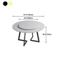 Traditional Luxury Dining Table White Marble Round Dining Table for Home