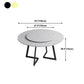 Traditional Luxury Dining Table White Marble Round Dining Table for Home