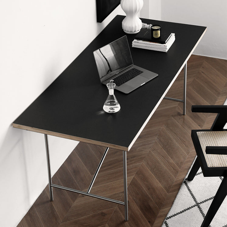 Tavolo da pranzo rettangolare tavolo da cucina in legno industriale con base Seld