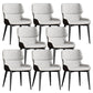 Contemporary Leather Side Chair Wingback Side Chair for Dining Room Light Gray 8 Piece Set Clearhalo 'Dining Chairs' 'Dining Tables & Seating' 'dining_chair' 'furn' 'furn_dining_chair' 'Furniture' 'Kitchen & Dining Furniture' 5434481
