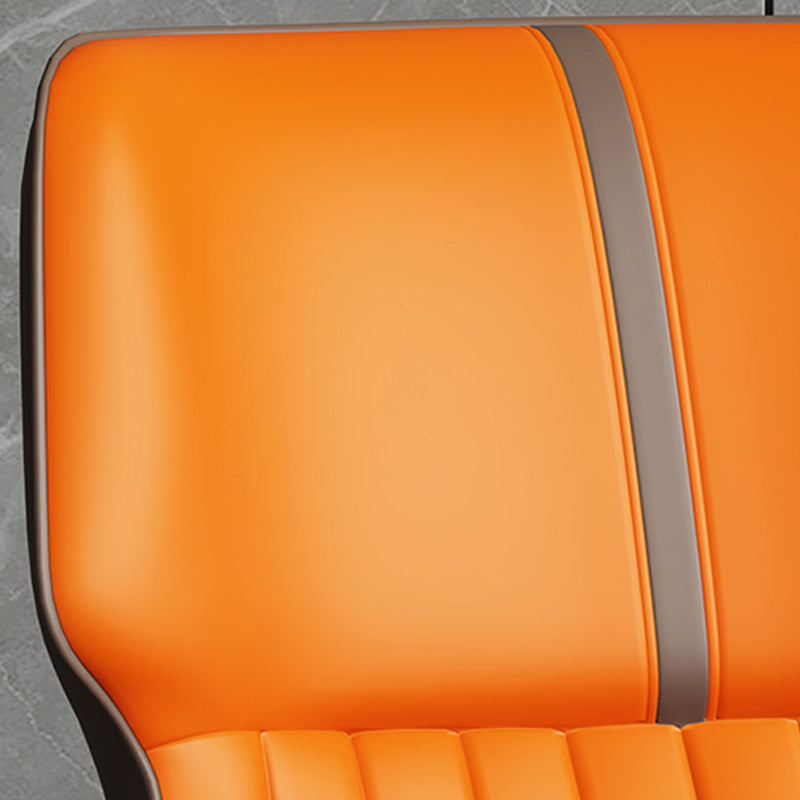Contemporary Leather Side Chair Wingback Side Chair for Dining Room Clearhalo 'Dining Chairs' 'Dining Tables & Seating' 'dining_chair' 'furn' 'furn_dining_chair' 'Furniture' 'Kitchen & Dining Furniture' 5434486