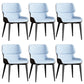 Contemporary Leather Side Chair Wingback Side Chair for Dining Room Light Blue 6 Piece Set Clearhalo 'Dining Chairs' 'Dining Tables & Seating' 'dining_chair' 'furn' 'furn_dining_chair' 'Furniture' 'Kitchen & Dining Furniture' 5434488