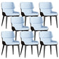 Contemporary Leather Side Chair Wingback Side Chair for Dining Room Light Blue 8 Piece Set Clearhalo 'Dining Chairs' 'Dining Tables & Seating' 'dining_chair' 'furn' 'furn_dining_chair' 'Furniture' 'Kitchen & Dining Furniture' 5434489