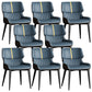 Contemporary Leather Side Chair Wingback Side Chair for Dining Room Dark Blue 8 Piece Set Clearhalo 'Dining Chairs' 'Dining Tables & Seating' 'dining_chair' 'furn' 'furn_dining_chair' 'Furniture' 'Kitchen & Dining Furniture' 5434505