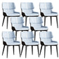 Contemporary Leather Side Chair Wingback Side Chair for Dining Room Blue Coffee 8 Piece Set Clearhalo 'Dining Chairs' 'Dining Tables & Seating' 'dining_chair' 'furn' 'furn_dining_chair' 'Furniture' 'Kitchen & Dining Furniture' 5434509