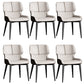 Contemporary Leather Side Chair Wingback Side Chair for Dining Room Beige Coffee 6 Piece Set Clearhalo 'Dining Chairs' 'Dining Tables & Seating' 'dining_chair' 'furn' 'furn_dining_chair' 'Furniture' 'Kitchen & Dining Furniture' 5434516