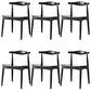 Solid Wood Open Back Side Chair Industrial Dining Side Chair Black 6 Piece Set Clearhalo 'Dining Chairs' 'Dining Tables & Seating' 'dining_chair' 'furn' 'furn_dining_chair' 'Furniture' 'Kitchen & Dining Furniture' 5434859
