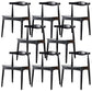 Solid Wood Open Back Side Chair Industrial Dining Side Chair Black 8 Piece Set Clearhalo 'Dining Chairs' 'Dining Tables & Seating' 'dining_chair' 'furn' 'furn_dining_chair' 'Furniture' 'Kitchen & Dining Furniture' 5434860