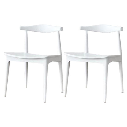 Solid Wood Open Back Side Chair Industrial Dining Side Chair White 2 Piece Set Clearhalo 'Dining Chairs' 'Dining Tables & Seating' 'dining_chair' 'furn' 'furn_dining_chair' 'Furniture' 'Kitchen & Dining Furniture' 5434862