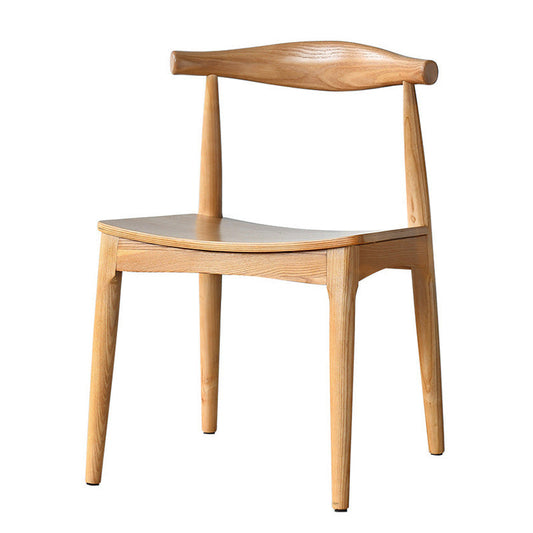 Solid Wood Open Back Side Chair Industrial Dining Side Chair Clearhalo 'Dining Chairs' 'Dining Tables & Seating' 'dining_chair' 'furn' 'furn_dining_chair' 'Furniture' 'Kitchen & Dining Furniture' 5434863