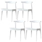 Solid Wood Open Back Side Chair Industrial Dining Side Chair White 4 Piece Set Clearhalo 'Dining Chairs' 'Dining Tables & Seating' 'dining_chair' 'furn' 'furn_dining_chair' 'Furniture' 'Kitchen & Dining Furniture' 5434864