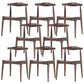 Solid Wood Open Back Side Chair Industrial Dining Side Chair Walnut 8 Piece Set Clearhalo 'Dining Chairs' 'Dining Tables & Seating' 'dining_chair' 'furn' 'furn_dining_chair' 'Furniture' 'Kitchen & Dining Furniture' 5434881