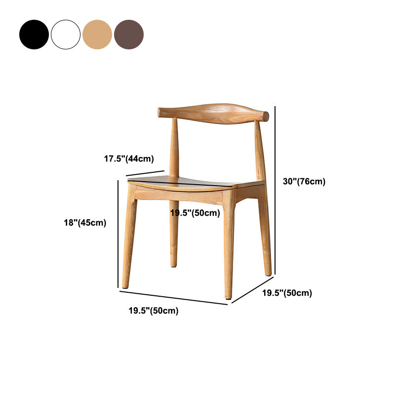 Solid Wood Open Back Side Chair Industrial Dining Side Chair Clearhalo 'Dining Chairs' 'Dining Tables & Seating' 'dining_chair' 'furn' 'furn_dining_chair' 'Furniture' 'Kitchen & Dining Furniture' 5434882