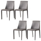 Upholstered Side Chair Leather Armless Dining Chair for Dining Room