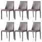 Upholstered Side Chair Leather Armless Dining Chair for Dining Room