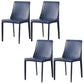 Upholstered Side Chair Leather Armless Dining Chair for Dining Room