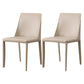 Upholstered Side Chair Leather Armless Dining Chair for Dining Room