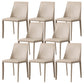 Upholstered Side Chair Leather Armless Dining Chair for Dining Room