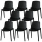 Modern Plastic Chair Parsons Chair in Matte Finish for Kitchen Matte Black 8 Piece Set Clearhalo 'Dining Chairs' 'Dining Tables & Seating' 'dining_chair' 'furn' 'furn_dining_chair' 'Furniture' 'Kitchen & Dining Furniture' 5434970