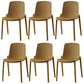 Modern Plastic Chair Parsons Chair in Matte Finish for Kitchen Ginger 6 Piece Set Clearhalo 'Dining Chairs' 'Dining Tables & Seating' 'dining_chair' 'furn' 'furn_dining_chair' 'Furniture' 'Kitchen & Dining Furniture' 5435013