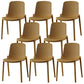 Modern Plastic Chair Parsons Chair in Matte Finish for Kitchen Ginger 8 Piece Set Clearhalo 'Dining Chairs' 'Dining Tables & Seating' 'dining_chair' 'furn' 'furn_dining_chair' 'Furniture' 'Kitchen & Dining Furniture' 5435014