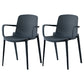 Modern Plastic Chair Parsons Chair in Matte Finish for Kitchen Gray-Blue 2 Piece Set Clearhalo 'Dining Chairs' 'Dining Tables & Seating' 'dining_chair' 'furn' 'furn_dining_chair' 'Furniture' 'Kitchen & Dining Furniture' 5435019