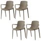 Modern Plastic Chair Parsons Chair in Matte Finish for Kitchen Dark Camel 4 Piece Set Clearhalo 'Dining Chairs' 'Dining Tables & Seating' 'dining_chair' 'furn' 'furn_dining_chair' 'Furniture' 'Kitchen & Dining Furniture' 5435028
