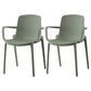 Modern Plastic Chair Parsons Chair in Matte Finish for Kitchen Turquoise 2 Piece Set Clearhalo 'Dining Chairs' 'Dining Tables & Seating' 'dining_chair' 'furn' 'furn_dining_chair' 'Furniture' 'Kitchen & Dining Furniture' 5435031