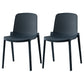 Modern Plastic Chair Parsons Chair in Matte Finish for Kitchen Gray Blue 2 Piece Set Clearhalo 'Dining Chairs' 'Dining Tables & Seating' 'dining_chair' 'furn' 'furn_dining_chair' 'Furniture' 'Kitchen & Dining Furniture' 5435035