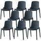 Modern Plastic Chair Parsons Chair in Matte Finish for Kitchen Gray Blue 8 Piece Set Clearhalo 'Dining Chairs' 'Dining Tables & Seating' 'dining_chair' 'furn' 'furn_dining_chair' 'Furniture' 'Kitchen & Dining Furniture' 5435038
