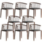 Windsor Back Metal Arm Chair Contemporary Kitchen Dining Chair