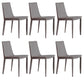 Leather Side Dining Chair Parsons Indoor Chair for Dining Room