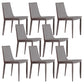 Leather Side Dining Chair Parsons Indoor Chair for Dining Room