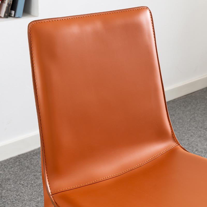 Leather Side Dining Chair Parsons Indoor Chair for Dining Room