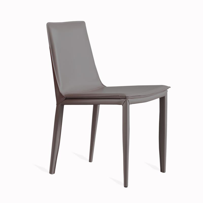 Leather Side Dining Chair Parsons Indoor Chair for Dining Room