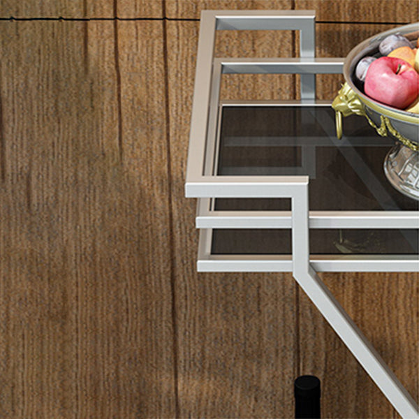 Tavolo da preparazione in stile in stile contemporaneo rotolante tavolo di preparazione in metallo per cucina