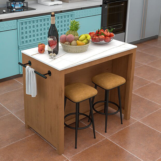 Tavolo da cucina moderna da cucina stazionaria tavolo da cucina rettangolare con cassetto