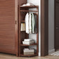 Modern Style Open Armoire Pine Wood Cabinet with Clothing Rod