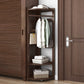 Modern Style Open Armoire Pine Wood Cabinet with Clothing Rod