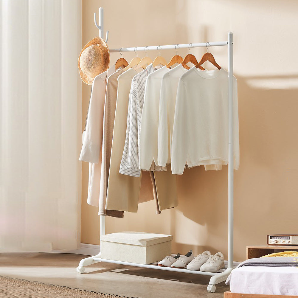 Edelstahl Open Armoire zeitgenössischer Schrank mit Kleidungsstange