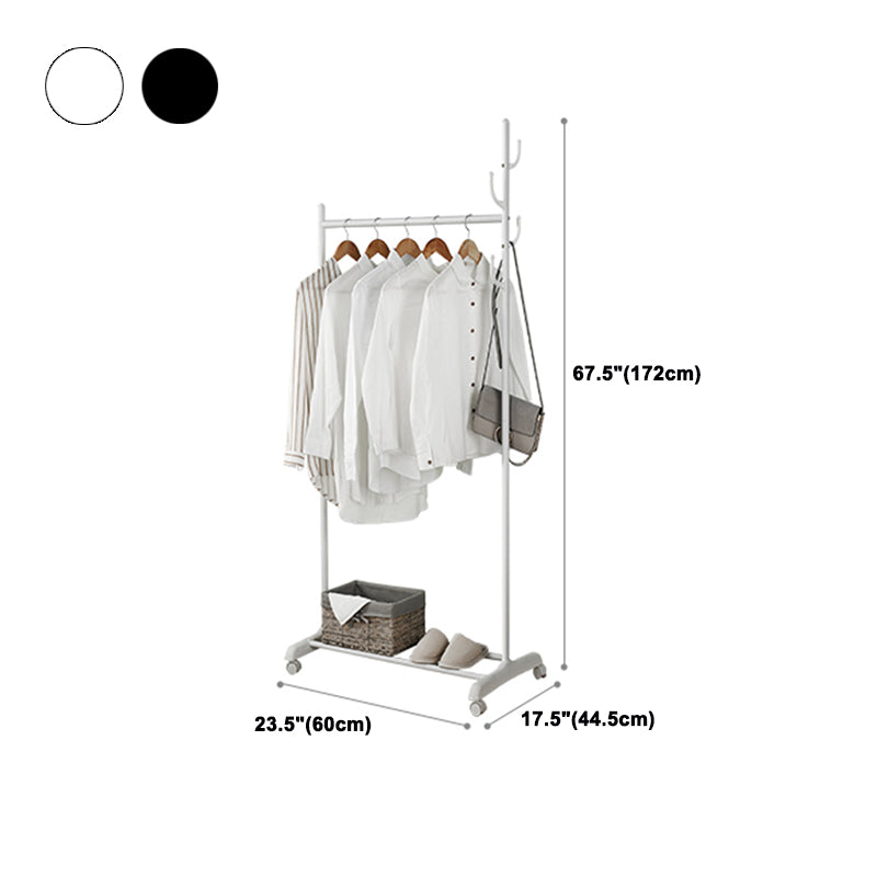 Edelstahl Open Armoire zeitgenössischer Schrank mit Kleidungsstange