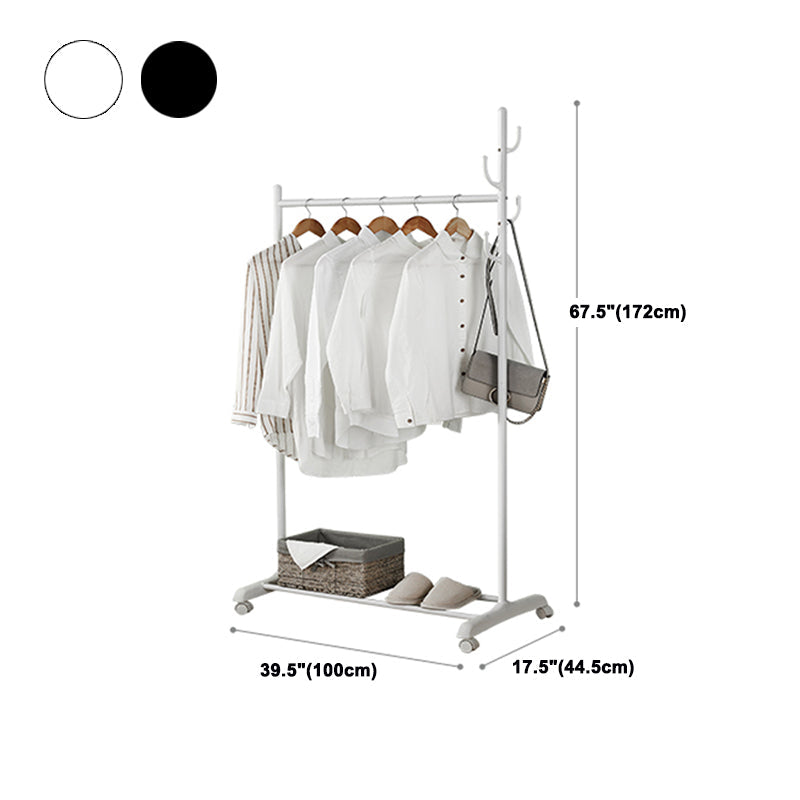 Edelstahl Open Armoire zeitgenössischer Schrank mit Kleidungsstange