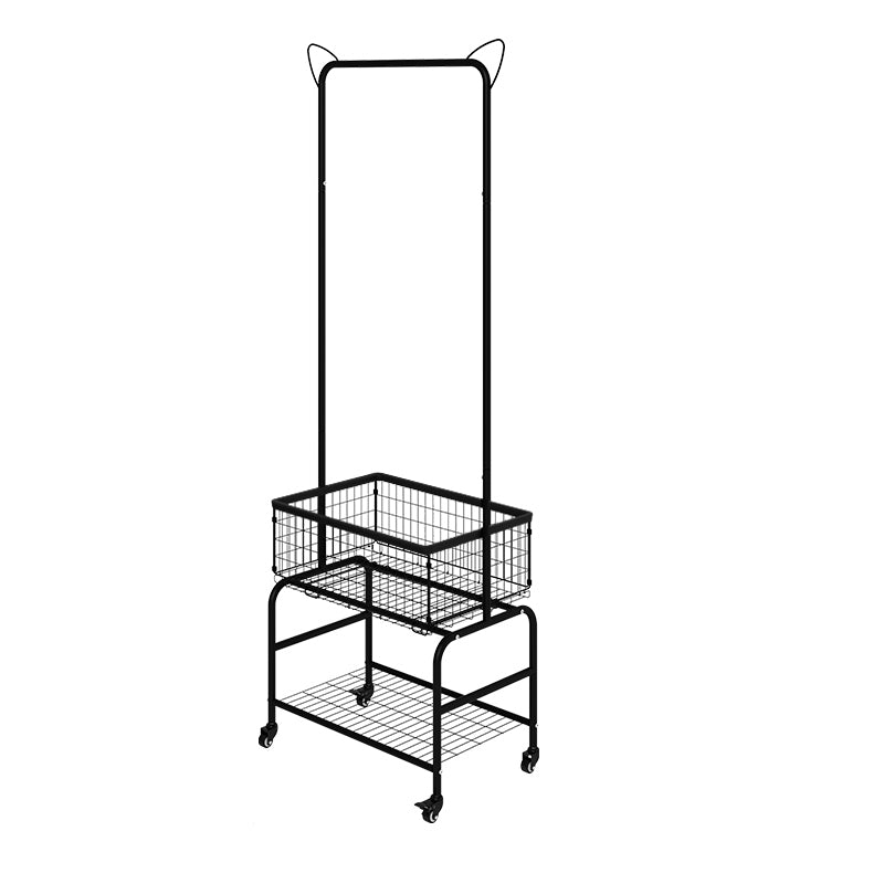 Kleiderschrank im zeitgenössischen Stil offener Kleiderschrank mit Rädern für Zuhause