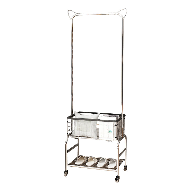 Kleiderschrank im zeitgenössischen Stil offener Kleiderschrank mit Rädern für Zuhause