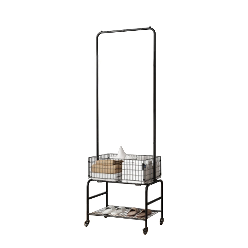 Kleiderschrank im zeitgenössischen Stil offener Kleiderschrank mit Rädern für Zuhause